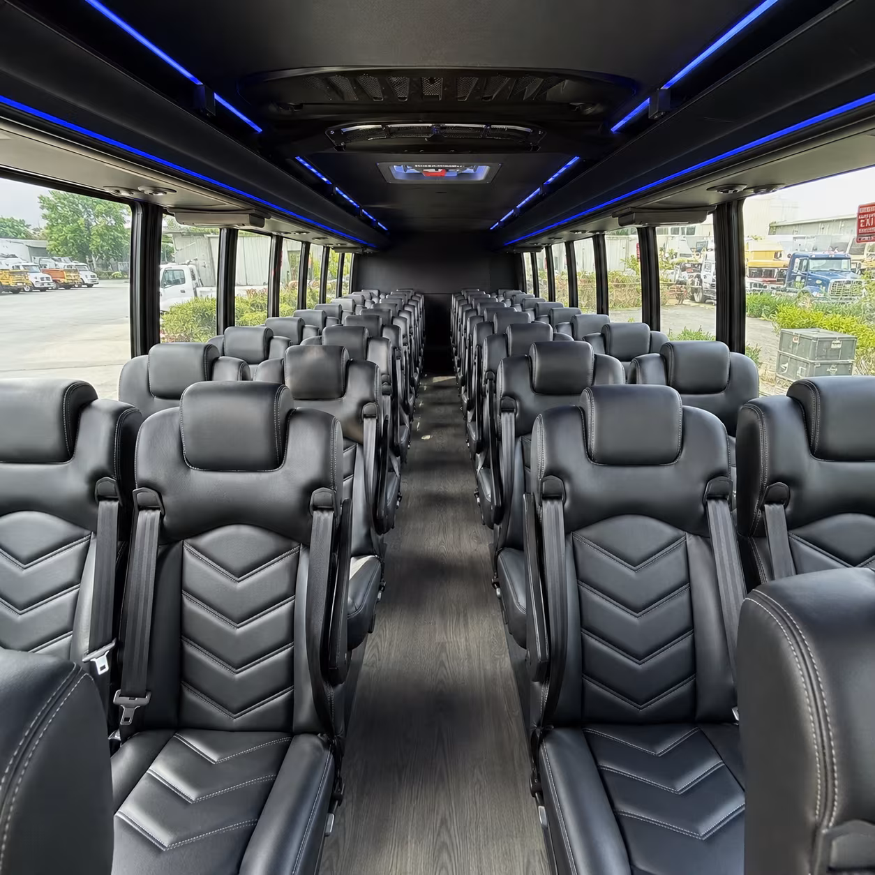 charter buses for new braunfels hill country ranch and vineyard weddings