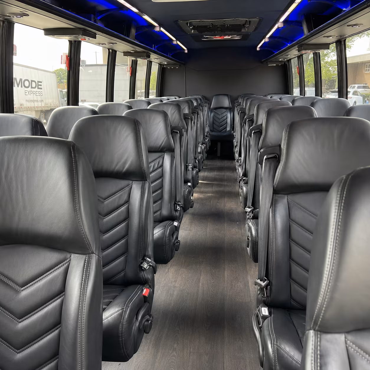 new braunfels 25 passenger minibus inside
