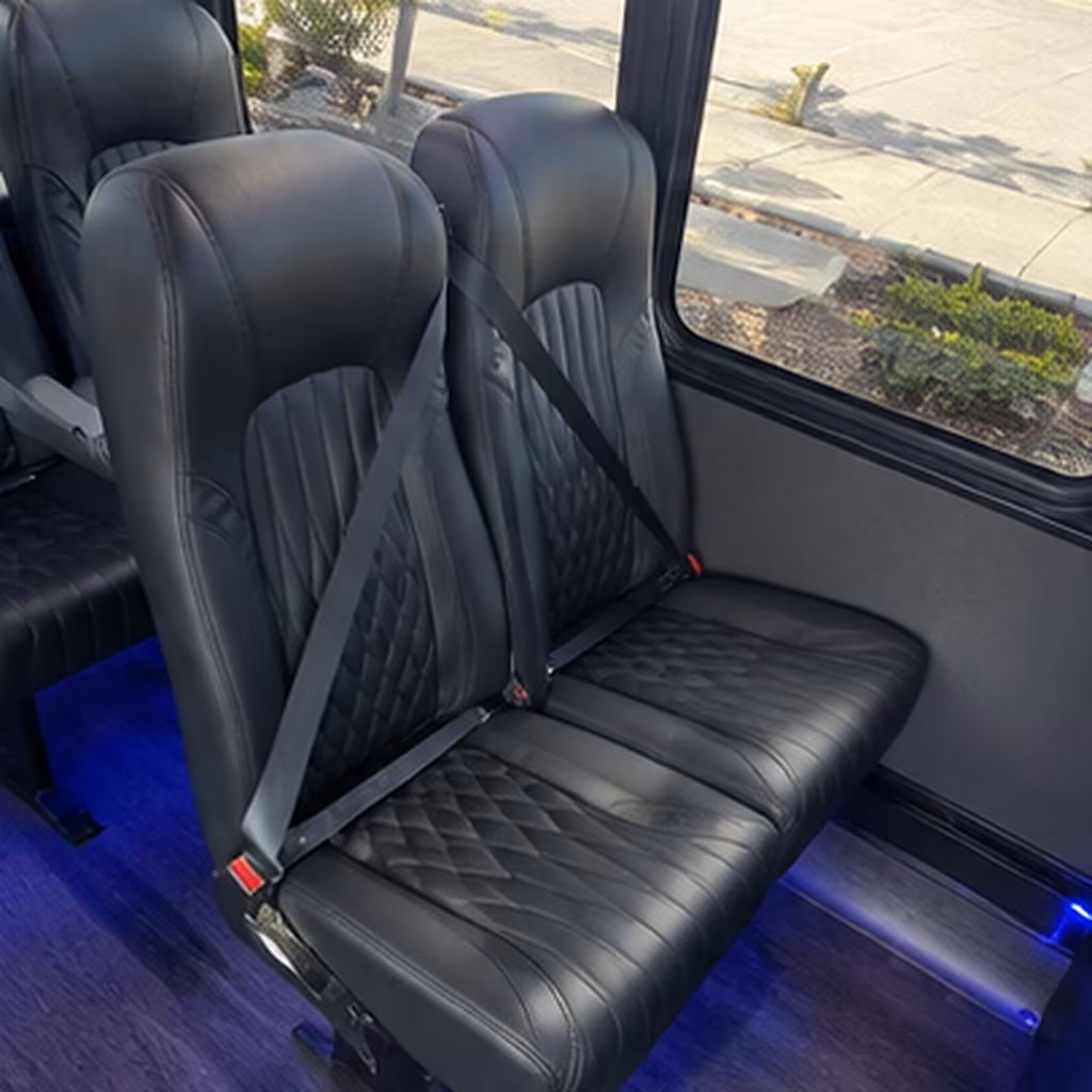new braunfels 25 passenger minibus interior