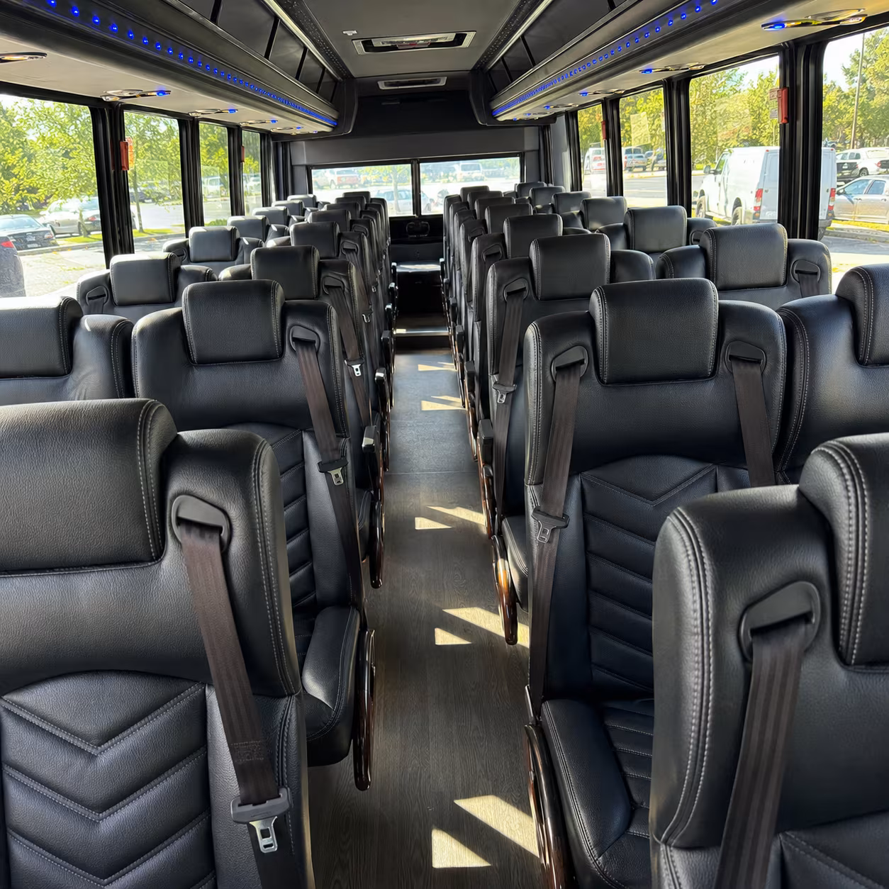 new braunfels 28 passenger minibus inside