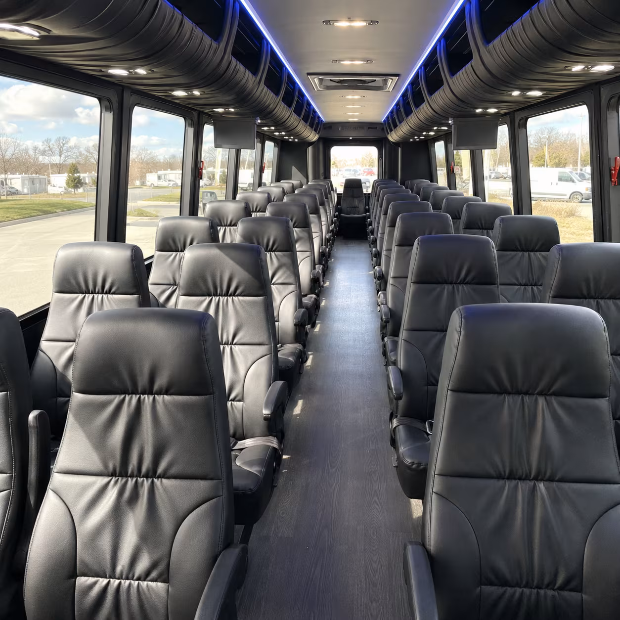 new braunfels 28 passenger minibus interior