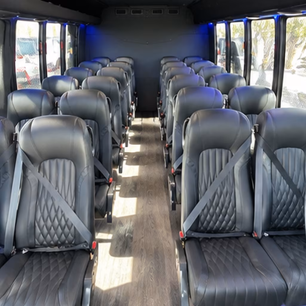 new braunfels 35 passenger minibus inside