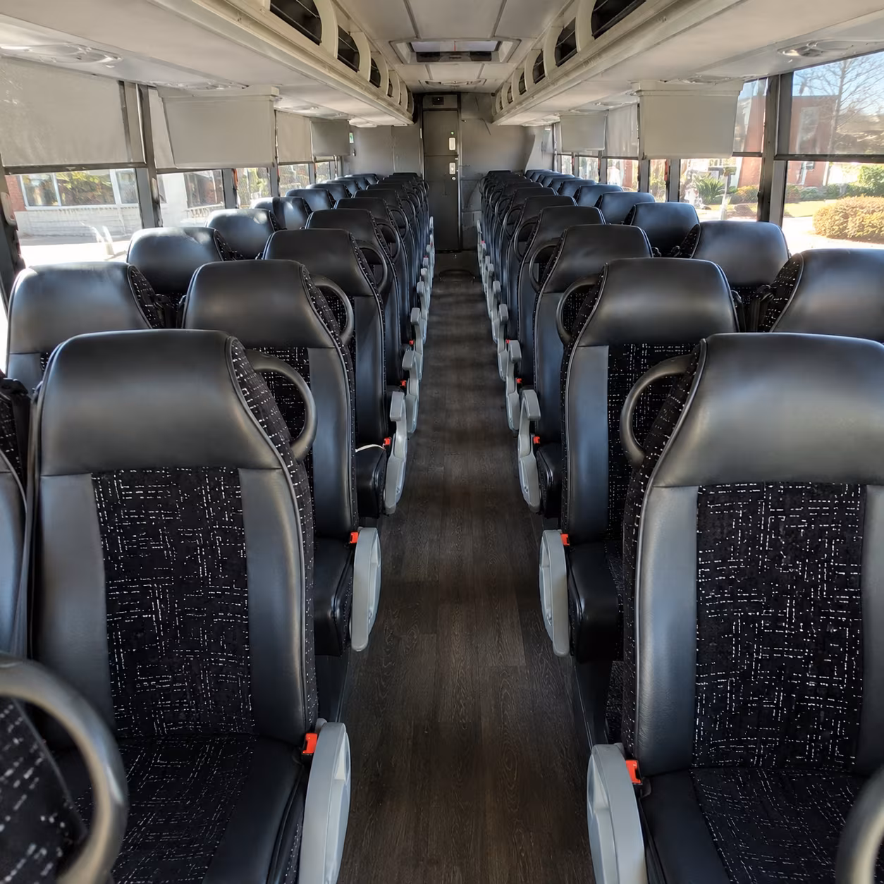 new braunfels 56 passenger charter bus inside